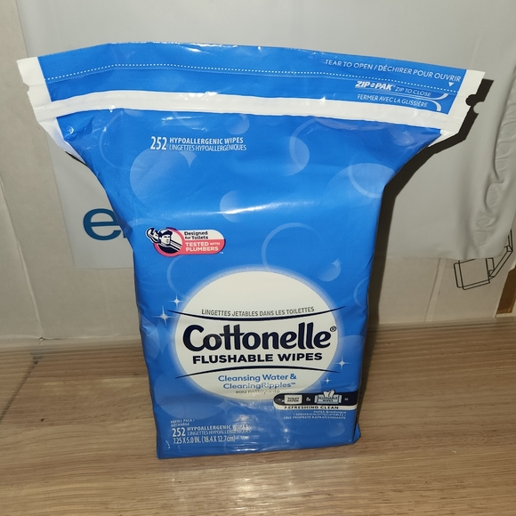 Other - Cottonelle Flushable Wet Wipes, 252 Wipes per Pack